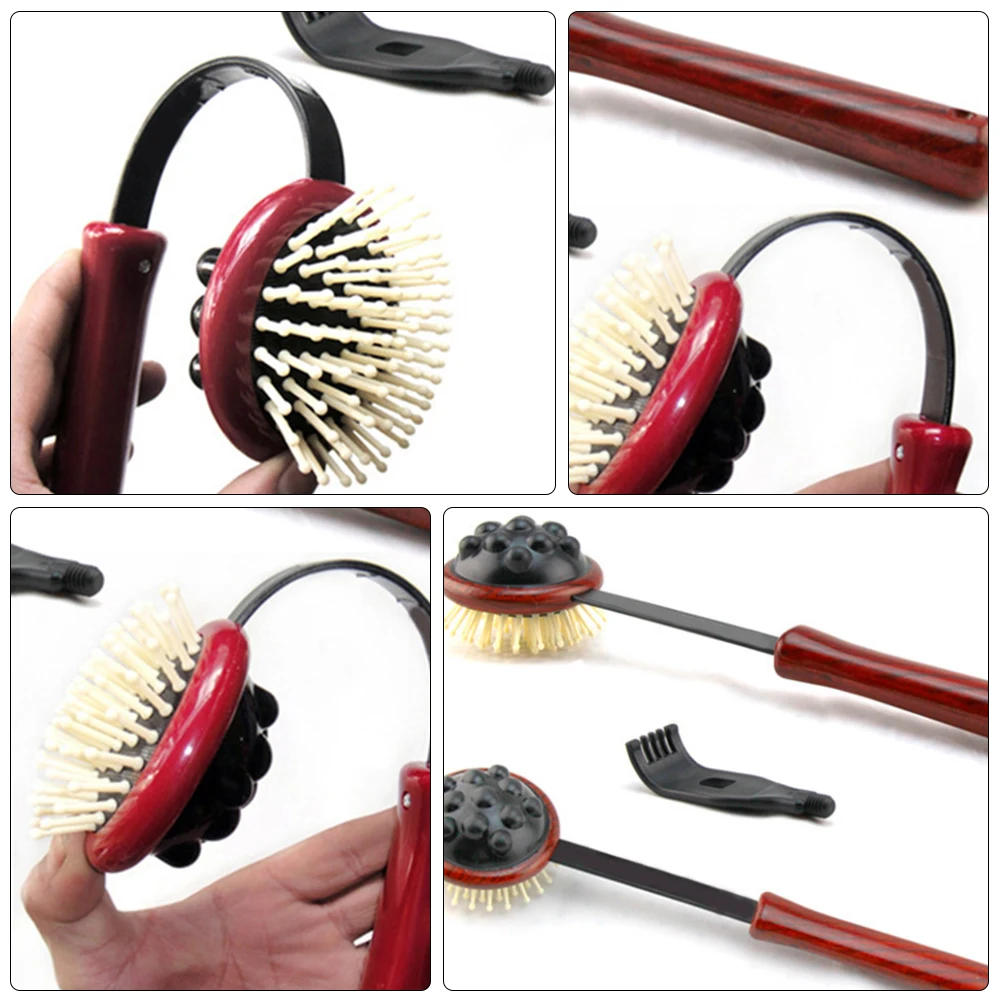 

1pc Back Massager ABS Material Handheld Long Handle For Neck Shoulders Hips Legs Massage Promote Circulation Improve Metabolism