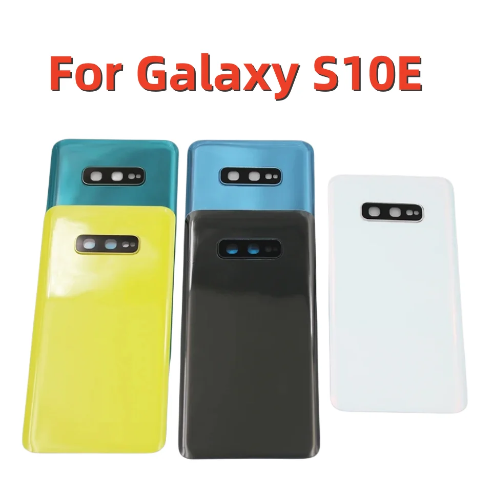 Back Battery Cover For Samsung Galaxy S10 S10e S10 Plus S10+ Rear Door Housing Case Camera Glass Lens Replacement Part Assembly