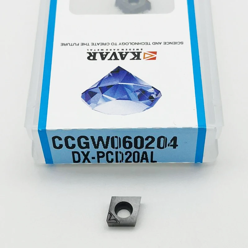 CCGW CCGT PCD เพชรใส่ CCGW060202 CCGW060204 CCGW060208 CCGW09T304 CCGW120404 PCD30AL ชิป Breaking เครื่องมือ CNC PCD ใส่
