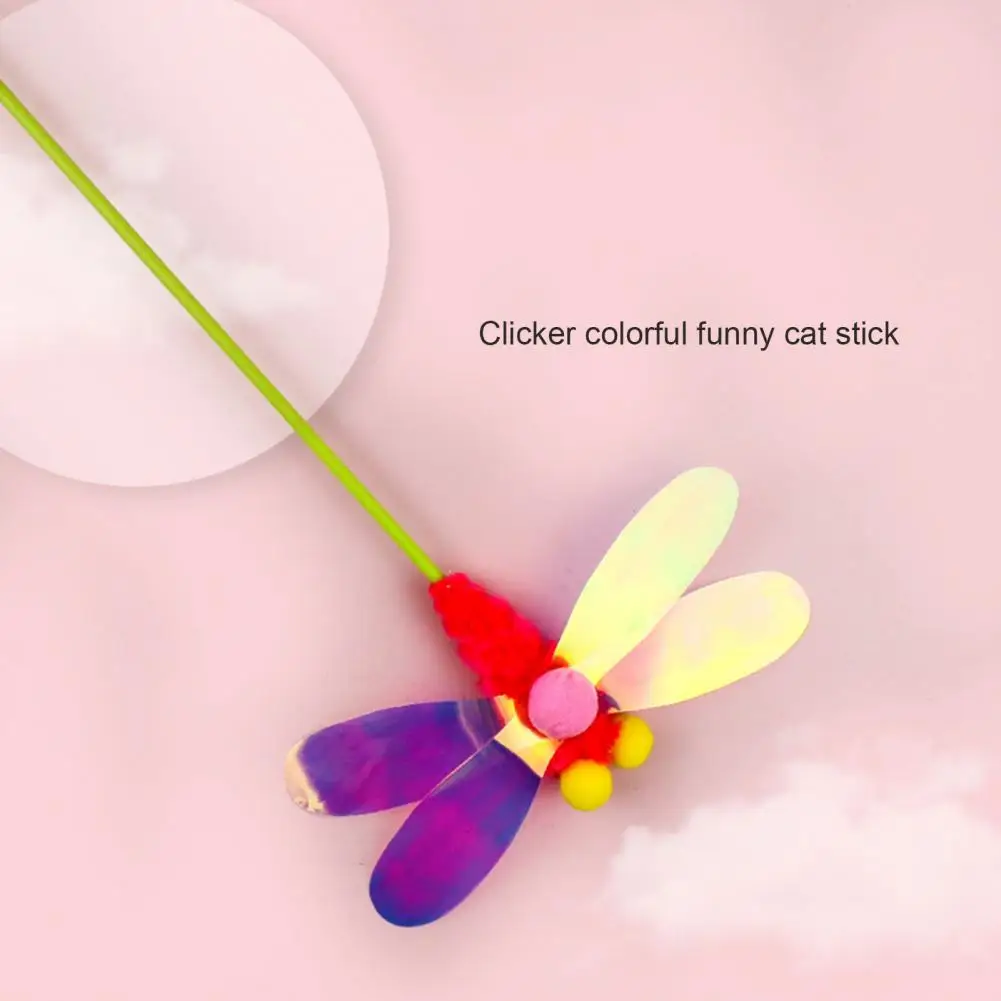 Great Cat Teaser Toy Creative Shape Relieve Boredom Plastic Cat Chasing Teaser Rod Toy Pet Supplies