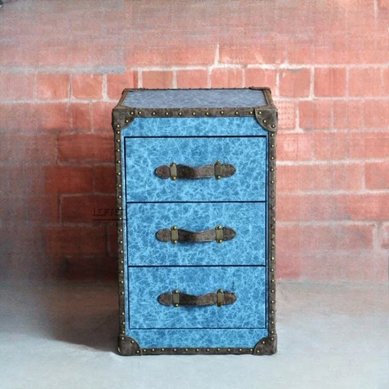 

European-style cabinet corner few LOFT industrial style sofa side few hotel clubhouse KTV bar retro storage side cabinet