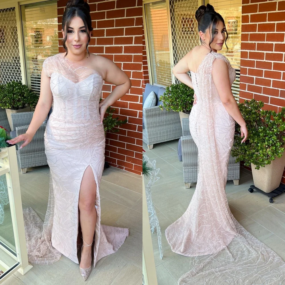 

Jiayigong Satin Draped Graduation Mermaid One-shoulder Bespoke Occasion Gown Long Es Saudi Arabia