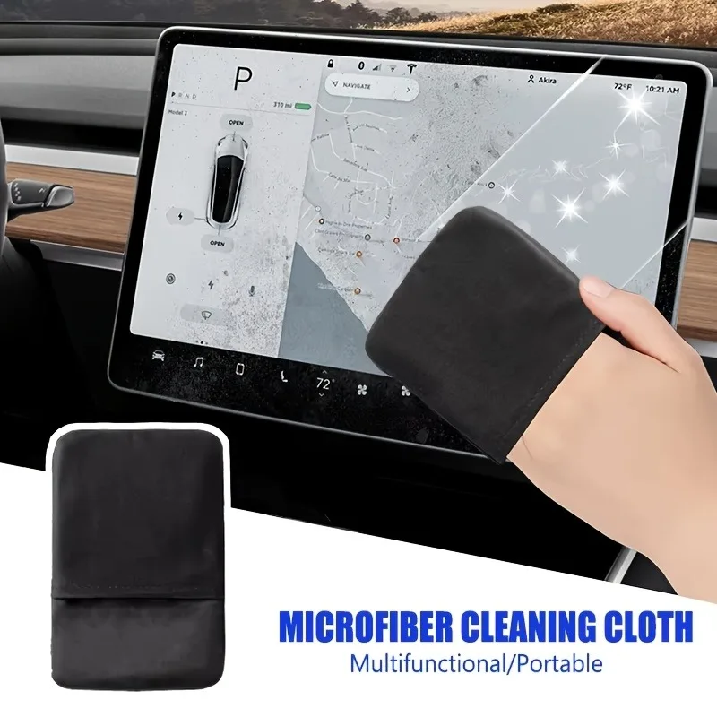 1pc Ultra-Fine Fiber Car Screen Cleaning Cloth,Efficient Cleaning,Durable,Portable,Car Interior Cleaning Supplie,Screen cleaning