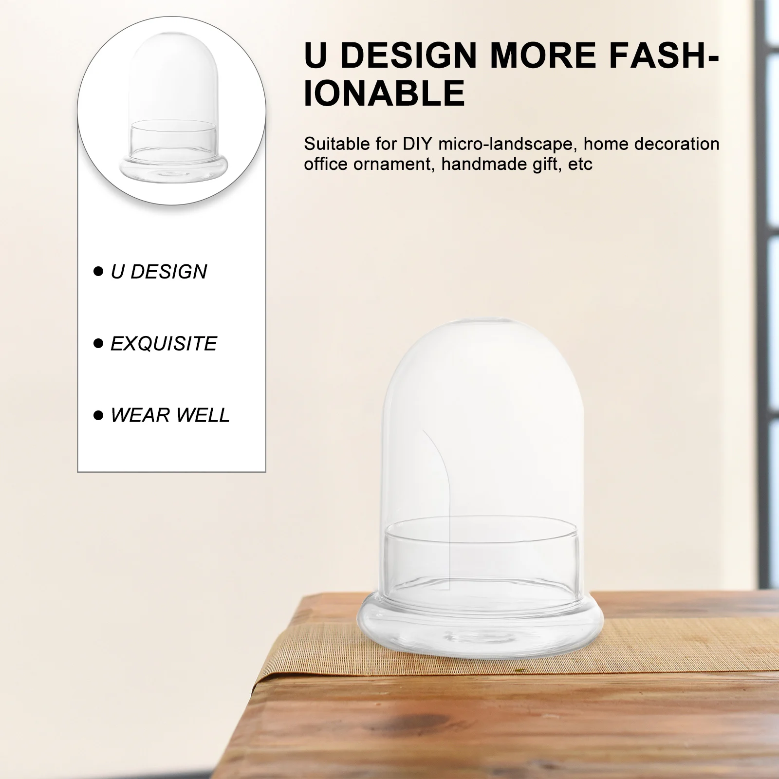 

Micro Landscape Glass Bottle Terrarium with Lid Dome for Succulents Moss Display Ecological Garden Decor Indoor Plant Vase