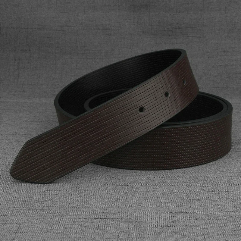 

Мужской классический ремень без пряжек, высококачественный повседневный деловой ремень, универсальный однотонный модный аксессуар для одежды 3,3 см