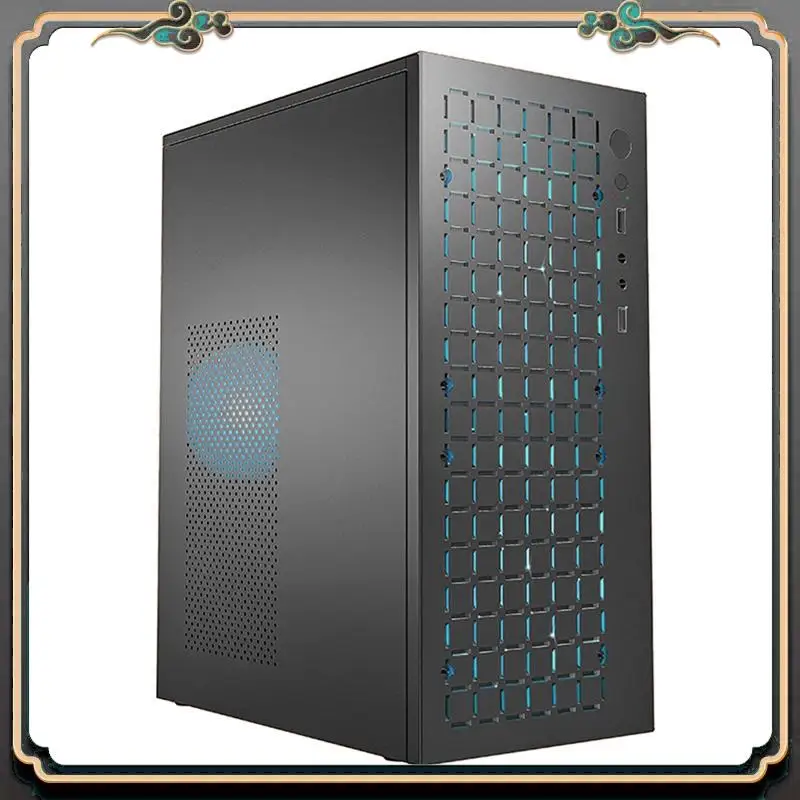 ASMA-MINI Computer Case M-ATX/ ITX Computer PC USB2.0 Chassis Support SSD 3.5 Inch HDD Mini PSU Case Spare Parts