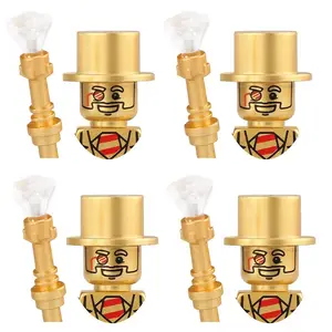 Mr Gold Lego Minifigure Real Lego Mr Gold Man Minifigure Mr. Gold Lego Figure 1pcs Aliexpress