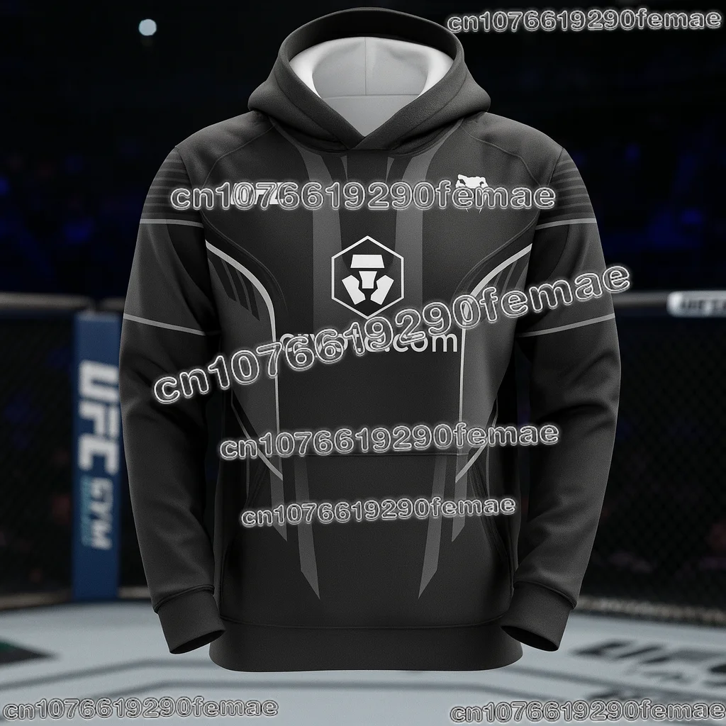 UFC Long Sleeve Hoodie Men’s Training Sweatshirt Boxing MMA Fighting Top Casual Sportswear  Daily Wear Spring Autumn Winter