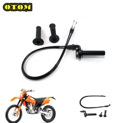 Motorcycle For KTM HUSQVARNA Throttle Grip Cable Handlebar Grip Set Accelerator Handle SXF EXC FC FE TC TE 250 300 450 Dirt Bike