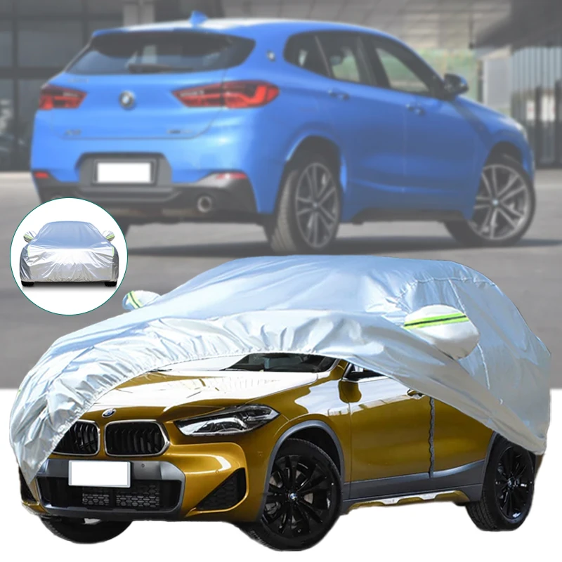 

For BMW X2 Outdoor Protection Full Car Covers Snow Cover Sunshade Waterproof Dustproof Exterior Car Accessories