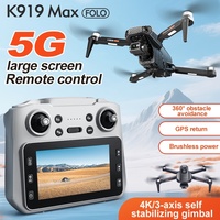 K919 MAX GPS Drone Professional 4K Camera 3-axis Gimbal Aerial Brushless Avoiding Obstacle With Large Screen RC Drone Quadcopter