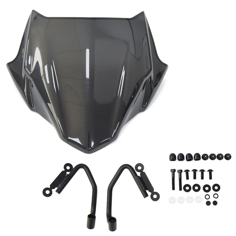 For Honda CB400F CB500F CB 400F 500F 400 500 F 2016-2023 Accessories Windshield Windscreens Wind Deflectors Viser Visor Gray