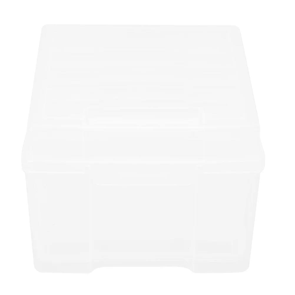 

Photo Storage Box Transparent Plastic Compartment Organizer For Pictures Cards Crafts Keepsakes Greeting Card Holder Small