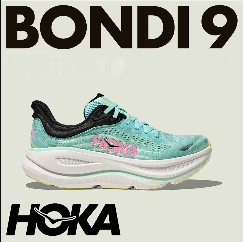 HOKA Original Bondi 9. Мужские и 9. Женские кроссовки, легкие амортизирующие и эластичные кроссовки, уличные дышащие кроссовки.