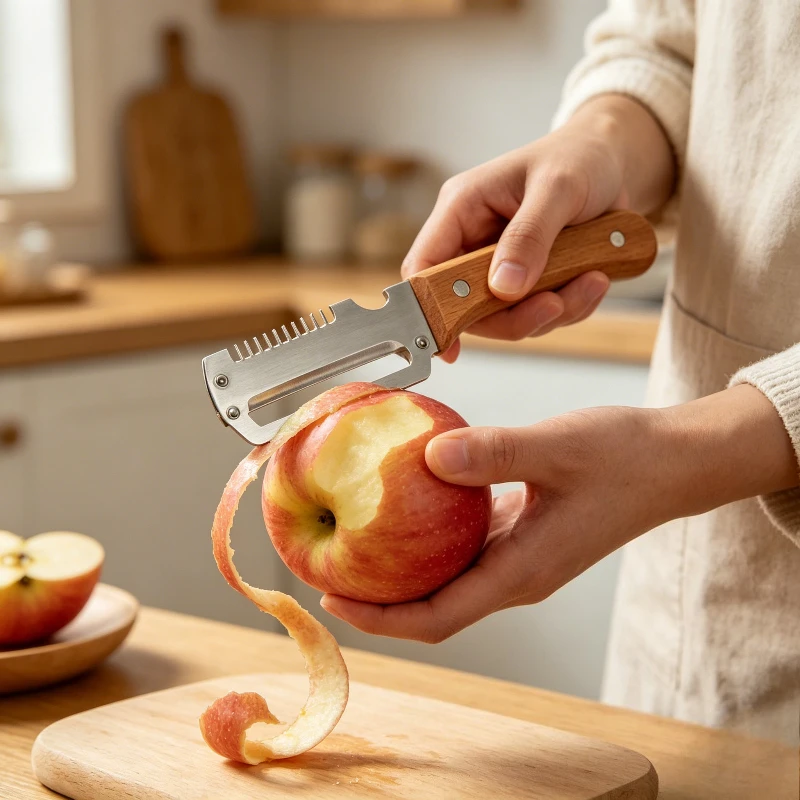 Multifunctional 3-in-1 Stainless Steel Peeler Vegetable & Fruit Slicer Shredder Versatile Kitchen Tool for Peeling Shredding