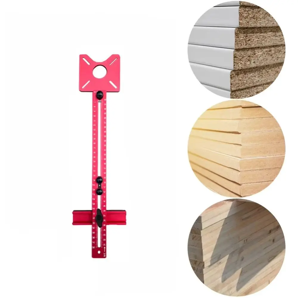 سبائك الألومنيوم الحفر لكمة محدد انفصال متري/بوصة 4 في 1 راوتر دائرة قطع الرقصة الحفر الموضع أداة قابل للتعديل #3