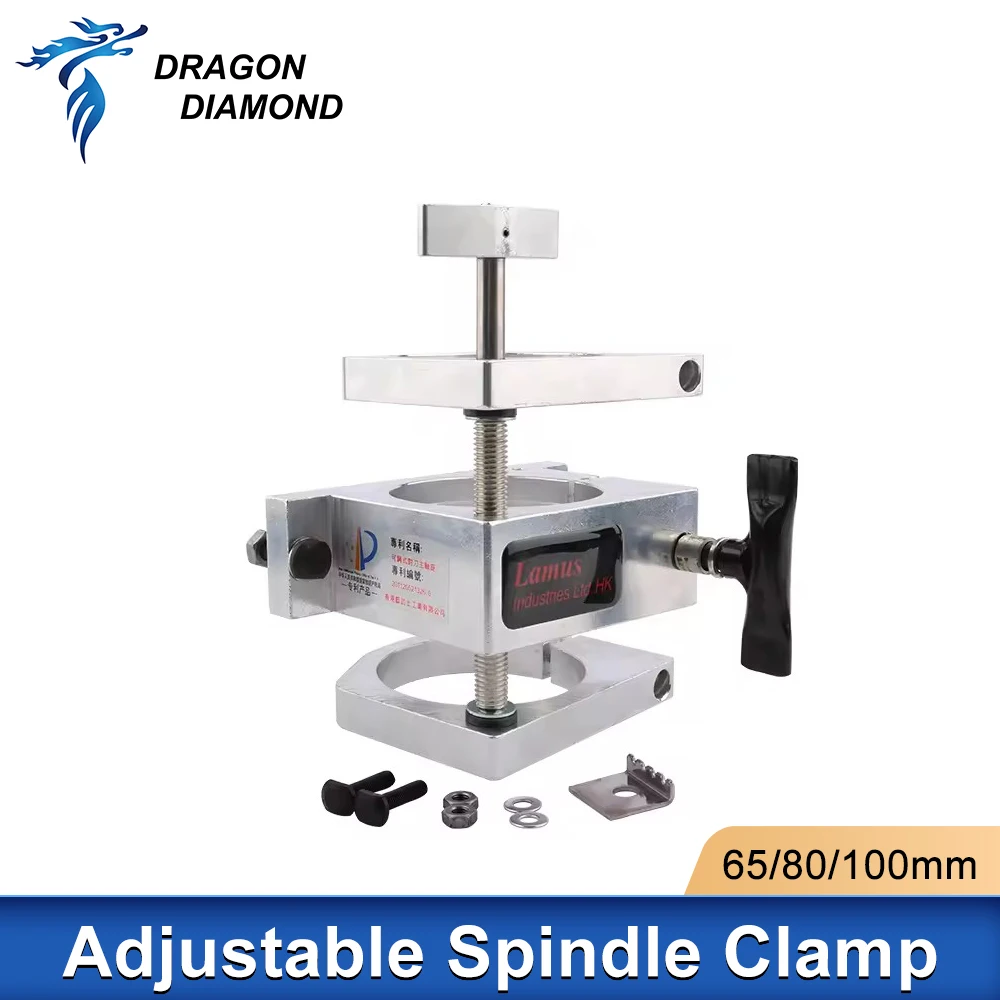 

65mm 80mm 100mm Spindle Clamp Mounting Bracket With 2 or 4 Screws For 400W 500W 1.5KW 2.2KW Spindle CNC Milling Motor Machine
