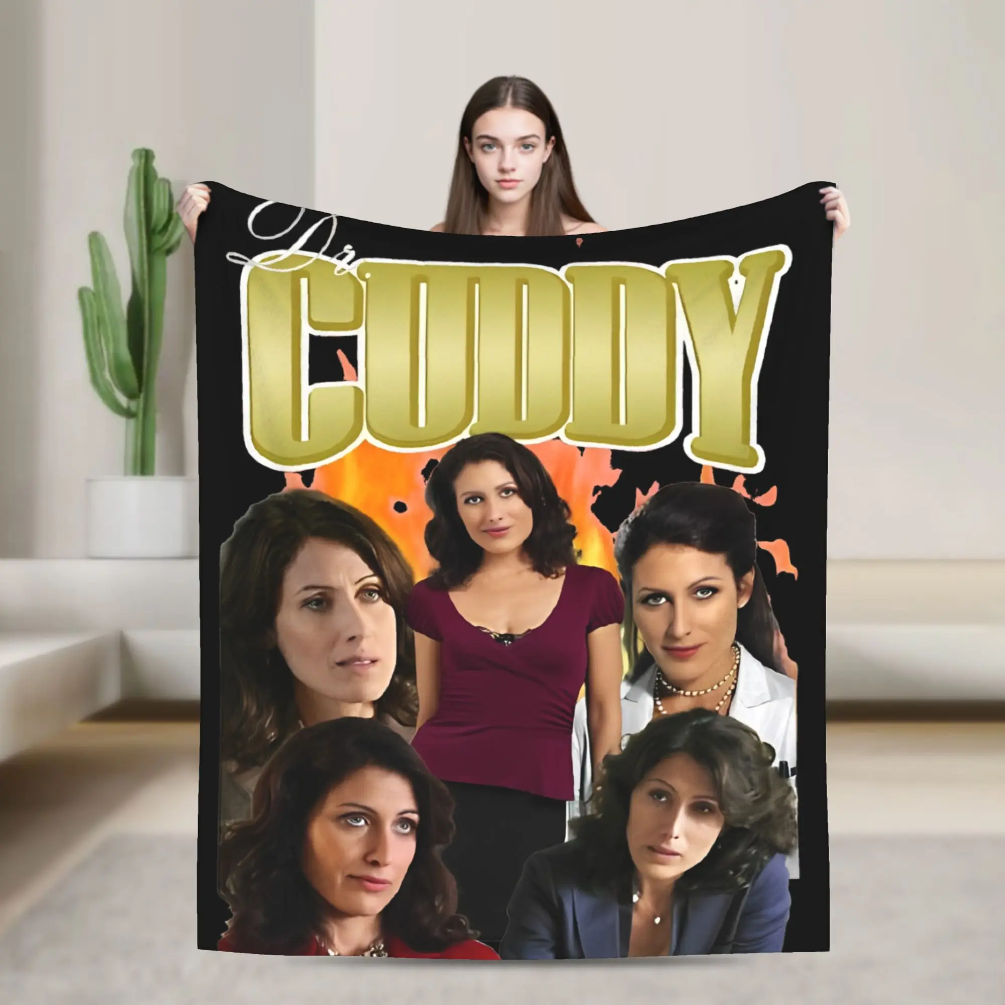 

Dr Cuddy House MD Blankets Fleece Super Soft Throw Blankets for Outdoor Travel Bedroom Quilt