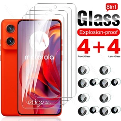 MotorolaEdge50Neo 5G Case 8 In 1 Tempered Glass for Motorola Edge 50 Neo 5G Camera Screen Protectors Moto Edge50 Neo Edge 50Neo