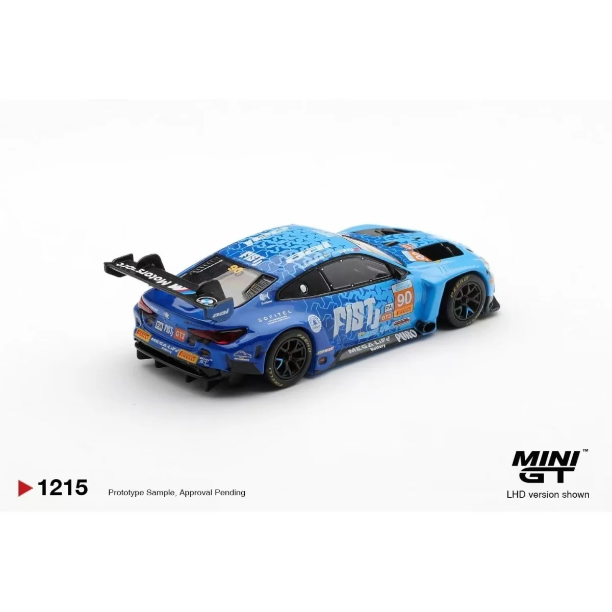 MINI GT 1:64 BMW M4 GT3 EVO # 90 FIST Team AAI 2025 China GT Legierung Auto-Modell Sammlerstück Geschenk Ornament – Detail 3