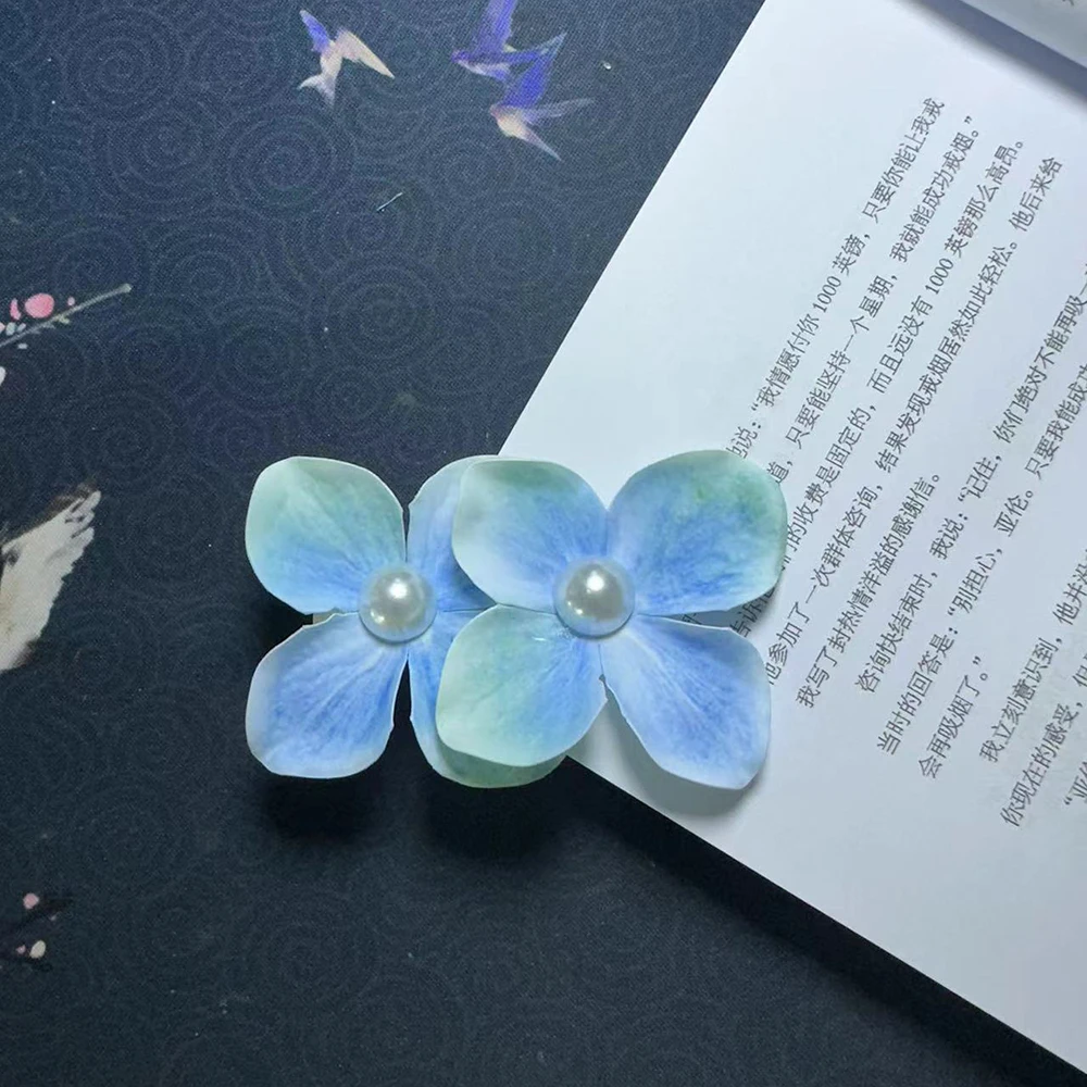 2 قطعة/المجموعة محاكاة زهرة الأوركيد مشبك شعر أنيق اللؤلؤ القماش السحلية دبوس الشعر زهرة الأوركيد منقار البط كليب فتاة أغطية الرأس الشاطئ