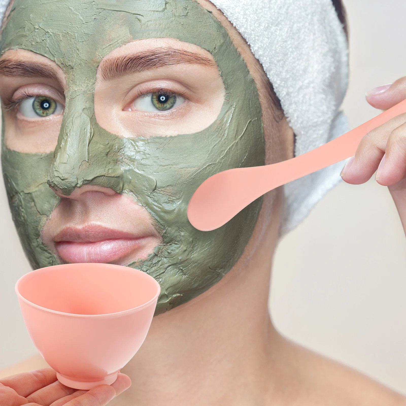 6Pcs Gesichts Maske Schüssel Sets PP Pe Material Kompakte Mischen Bar Löffel Pinsel Werkzeug Sets für Gesicht Pflege Frauen schönheit Werkzeuge