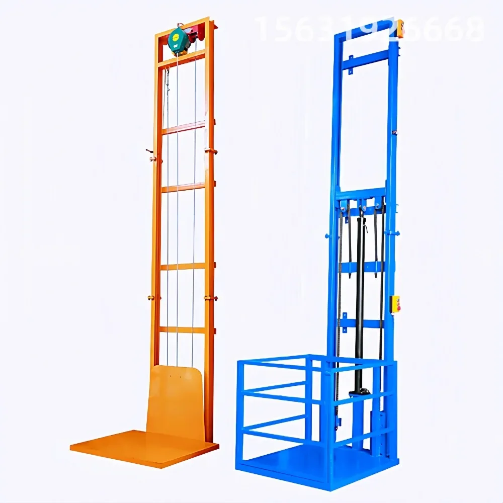 Simple warehouse factory home lifting platform electric hydraulic small cargo elevator