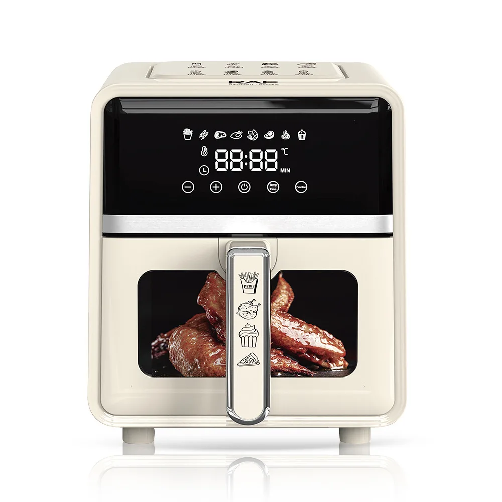 Household Oil-free Fryer Smokeless Electric Grill Cooking Pot, Smart Electric Digital Touch Screen Air Fryer