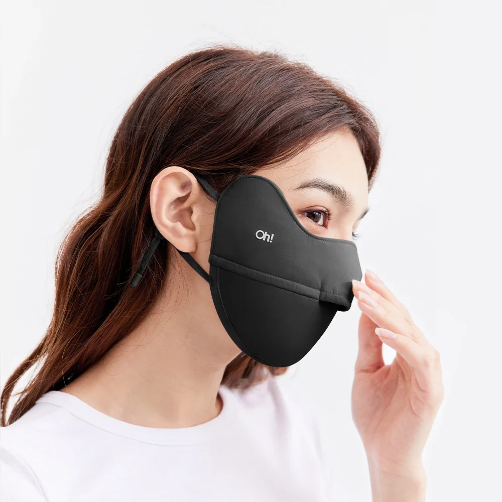 OhSunny Women Full Face Cover Winter Outdoor Warm Anti-Dust Sunscreen Thin Soft Breathable Washable Adjustable Facial Shield