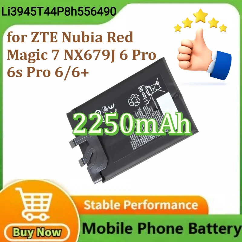 li3945t44p8h556490-replacement-battery-for-zte-nubia-red-magic-7-nx679j-6-pro-6s-pro-6-6-nx679j-nx669j-p-battery-2250mah