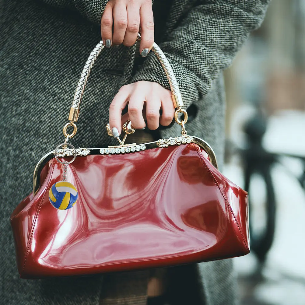 

Набор из 3 брелоков-подвесок в виде волейбольных мячей для мужчин, милые волейбольные шармы-подвески