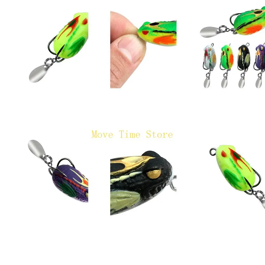 

Рыболовные приманки 92ME с двойным крючком и лезвием, 3 см, 3,2 г, приманки для воблеров Ray Frogs