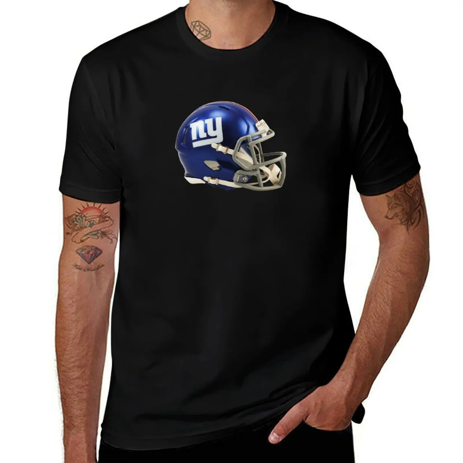 Helmet Giants NY Icon T-Shirt baggy shirts anime figures shirts graphic sweat shirts, men