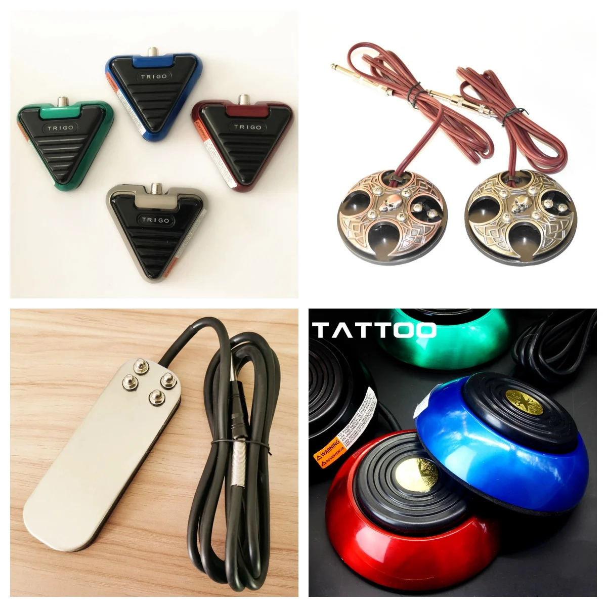 تريجو الوشم مفتاح دواسة القدم لإمدادات الطاقة الوشم دائم المضادة للانزلاق القدم الوشم دواسة التيار الكهربائي