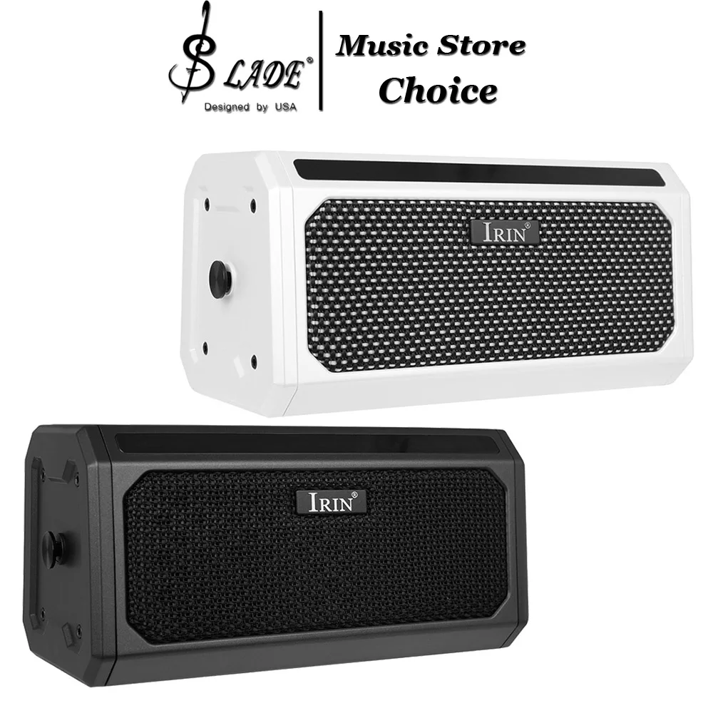 TG-08 10W Guitar Amplifier Rechargeable Speaker with Clean/Delay/Overdrive/Distortion/Metal/Reverb Effects 5 Hours Battery Life