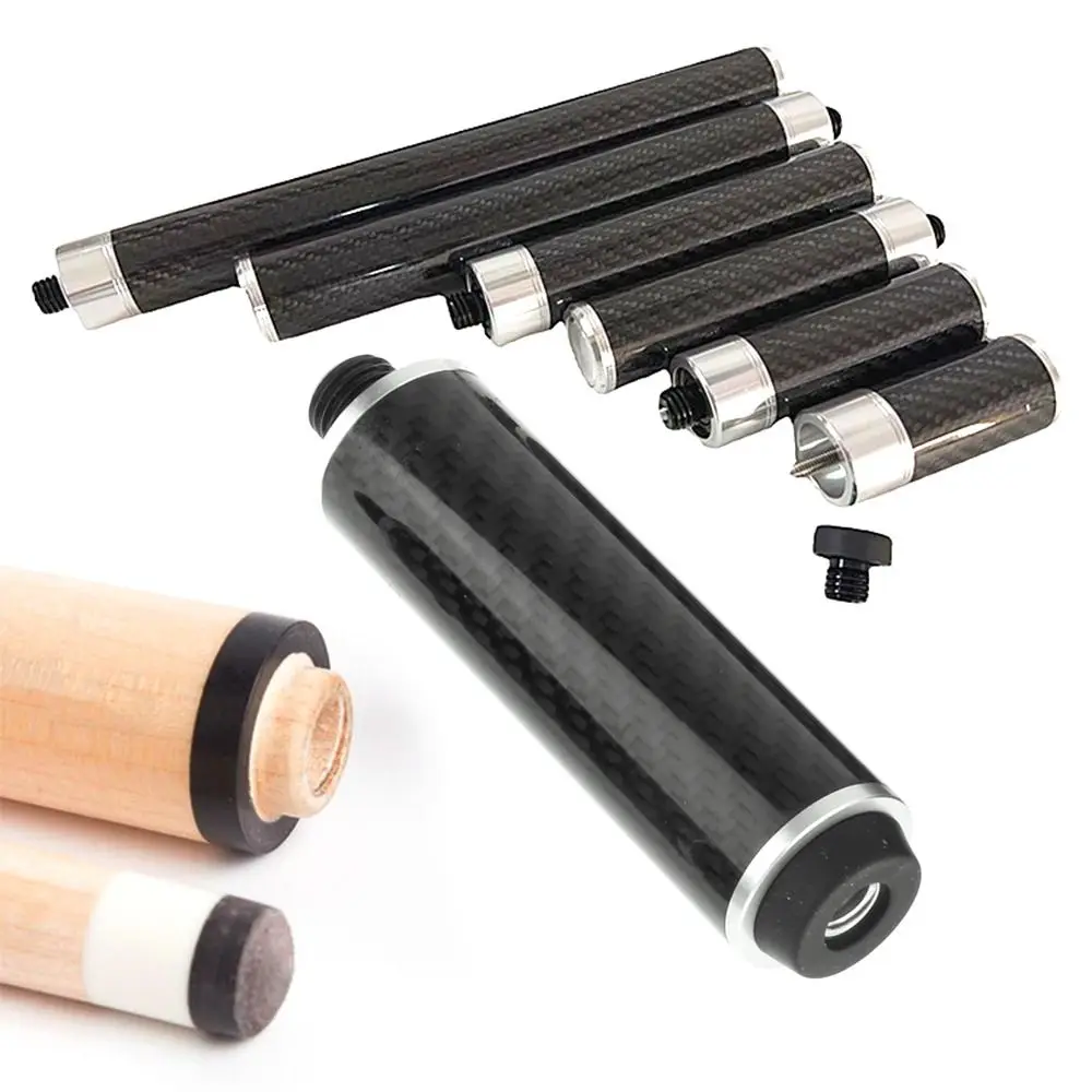 1Pcs Lightweight Snooker Cue Extension Stick Extender Replacement Connect Shaft Enthusiast Athlete Beginners Carbon Fiber