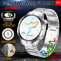 2025New For HUAWEI Watch GT Series 5 Pro Sports Smart Watch Men NFC GPS Bluetooth Call Compass Heart Rate Waterproof Smart Watch