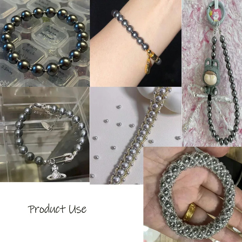 High Quality Gray Natural Shell Beads for DIY Jewellery Making