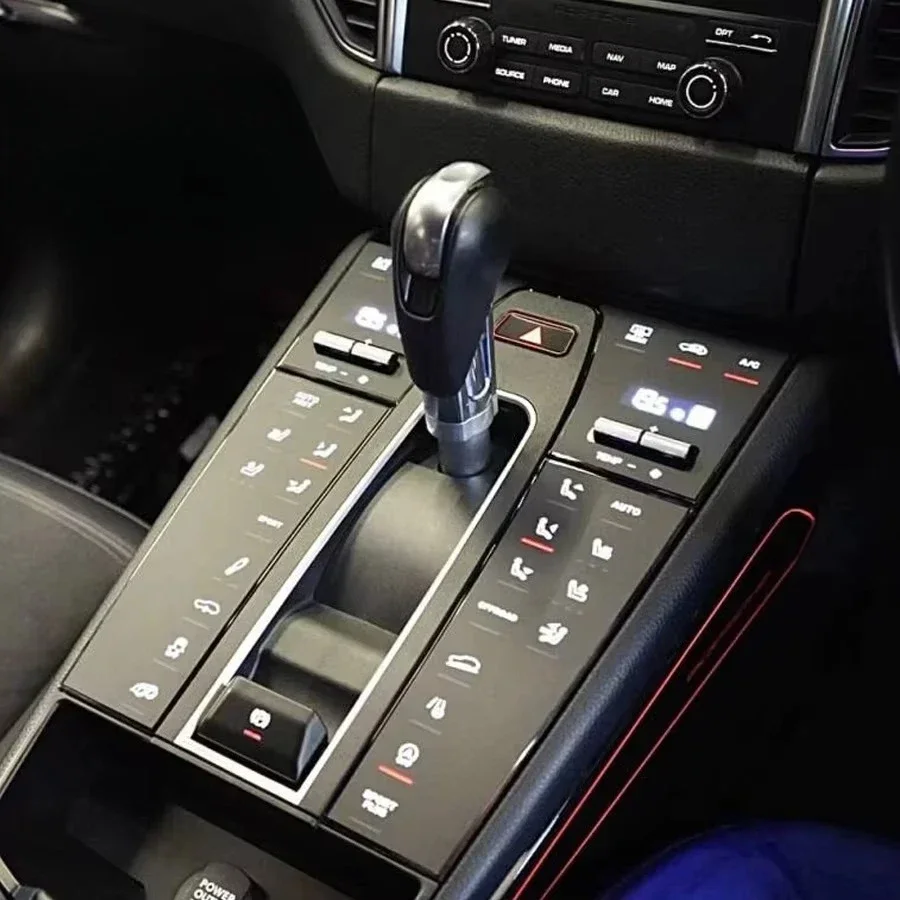 Center Console Gear Shift Panel Interior Decorative Accessories for Macan 2014-2021 (95B.1 /95B.2)
