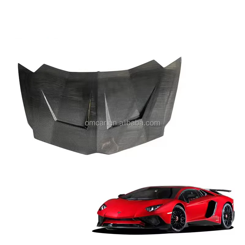 Car Modify Parts 1016 Style Dry Carbon Fiber Car Rear Hood Bonnet Engine Hood Cover For Lamborghini Aventador Lp700 Lp750