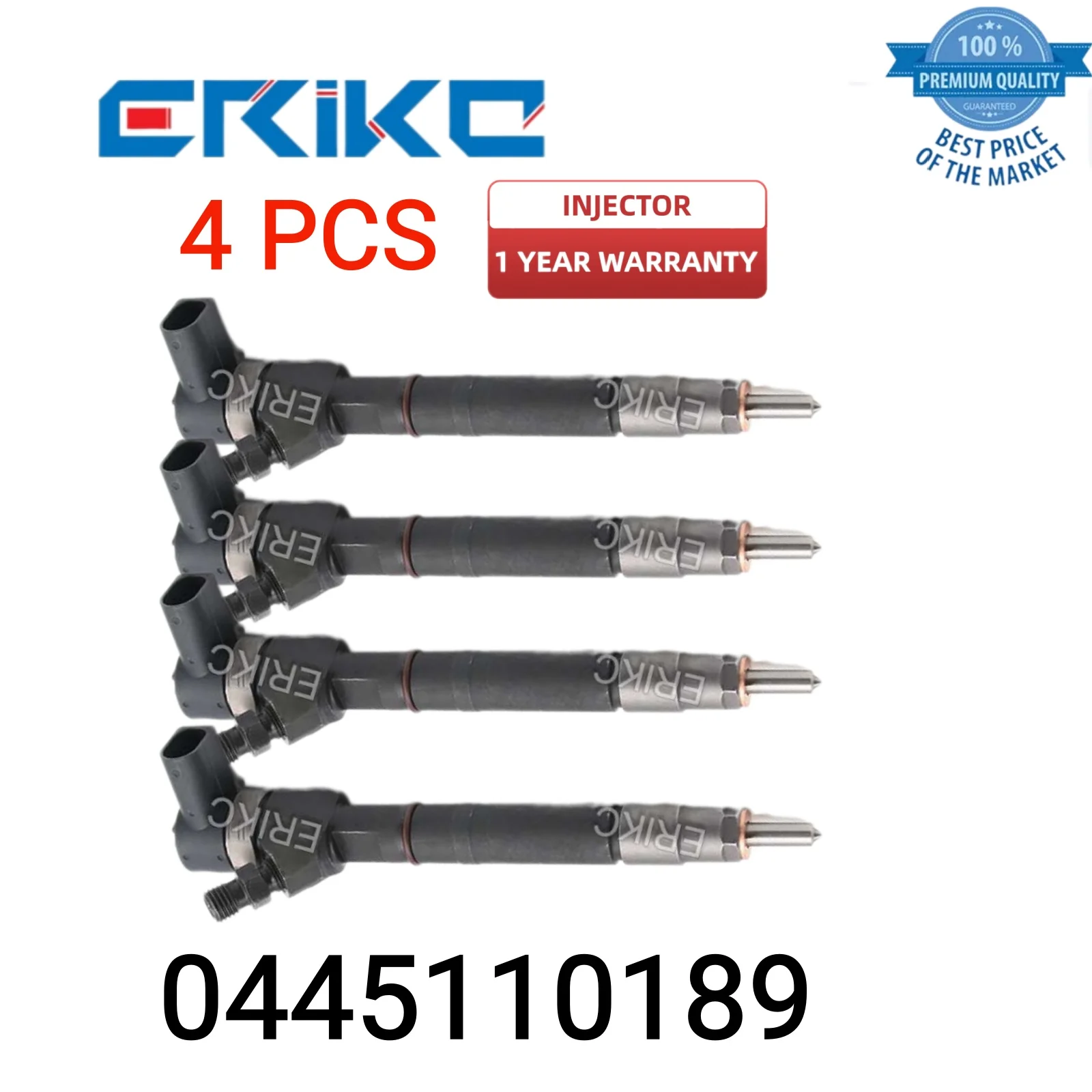 4 PCS 0445110189 Auto Engine Injector Assy 0 445 110 189 Fuel Injector 0445 110 189 Inyectores 0986435055 for Dodge Sprinter