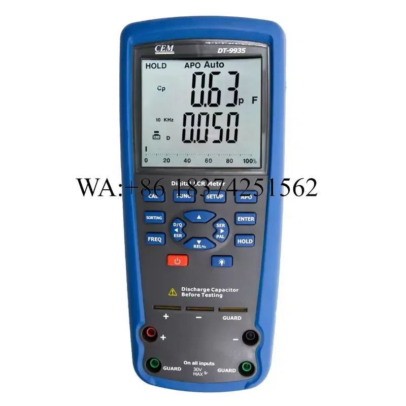 Wmwmnu for DT-9935 LCR Meter Multimeter Tester Capacitance Resistance Inductance Measuring Tool with Crocodile Clip