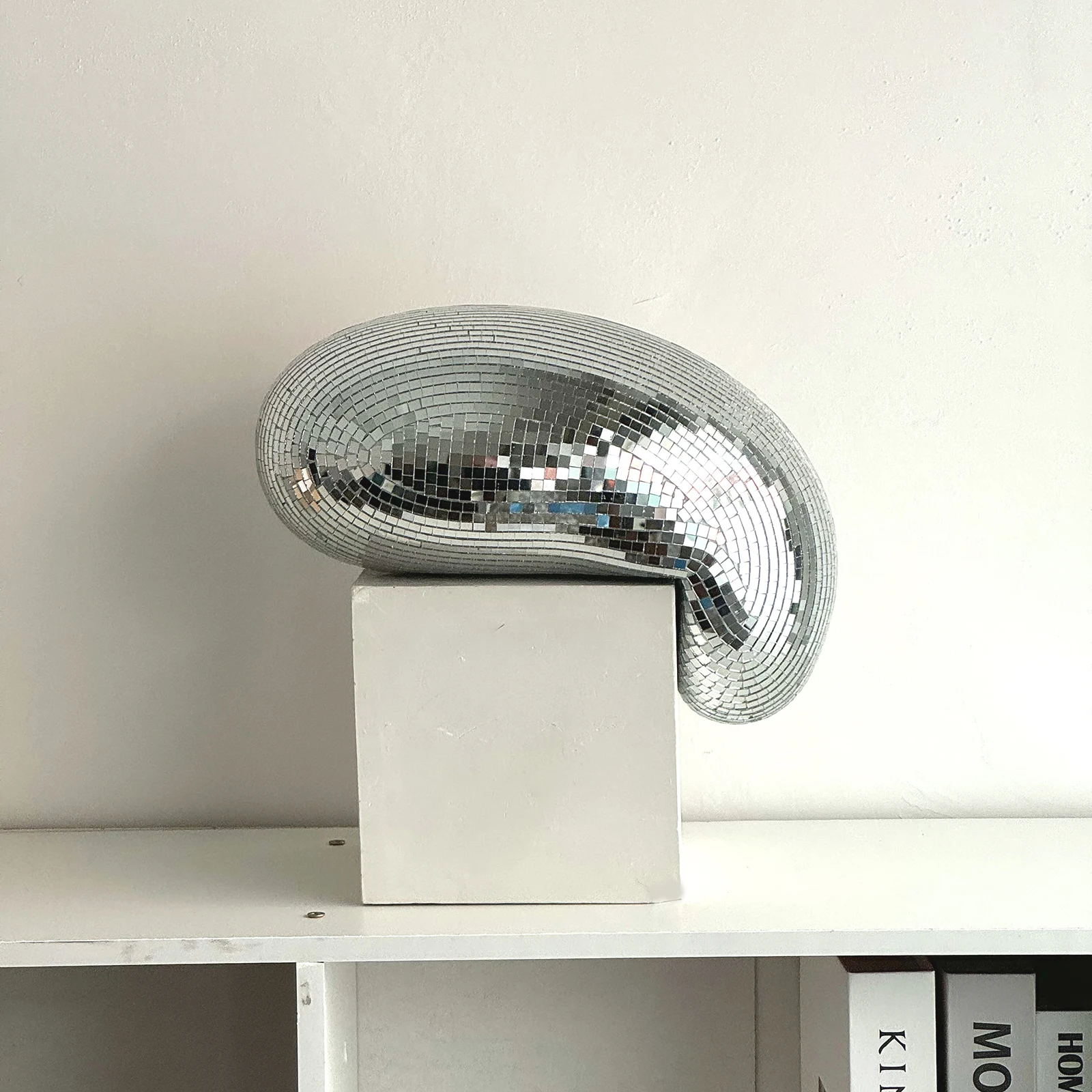 Melted Disco Ball Modern Home Decor Handmade Mirror Ball Aesthetic Room Decor Melting Disco Ball Bling Funky Room Decor