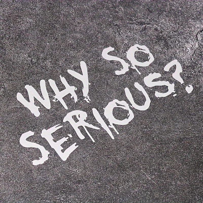 

2PCS Why So Serious Motorcycle Helmet Stickers DIY Scooter Bicycle Motorbike Fuel Tank Side Panele Self-adhesive Vinyl Decals