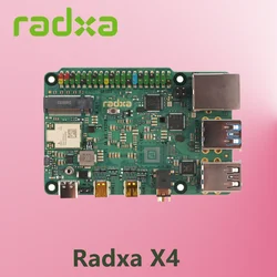 Radxa X4 with Intel N100 Dual 4K Output 2.5Gbps Ethernet, PCIe 3.0 M.2 M Key, WiFi 5/6, High-Performance SBC