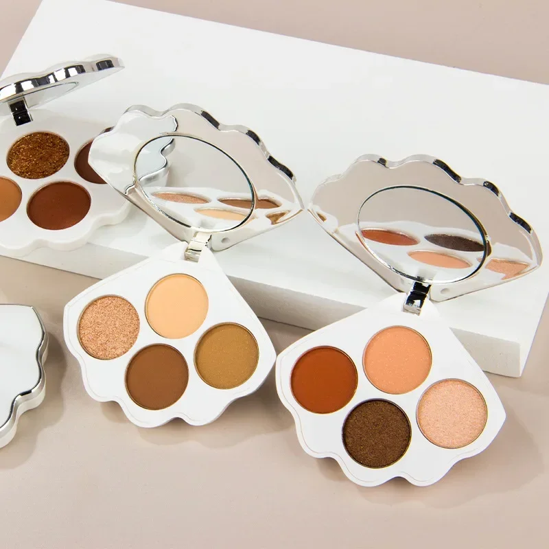 1 Pcs Eye Shadow Matte Shimmer Makeup Eyeshadow Palette High Pigmented Makeup Pallet Kawaii Shell Eyeshadow Container Косметика