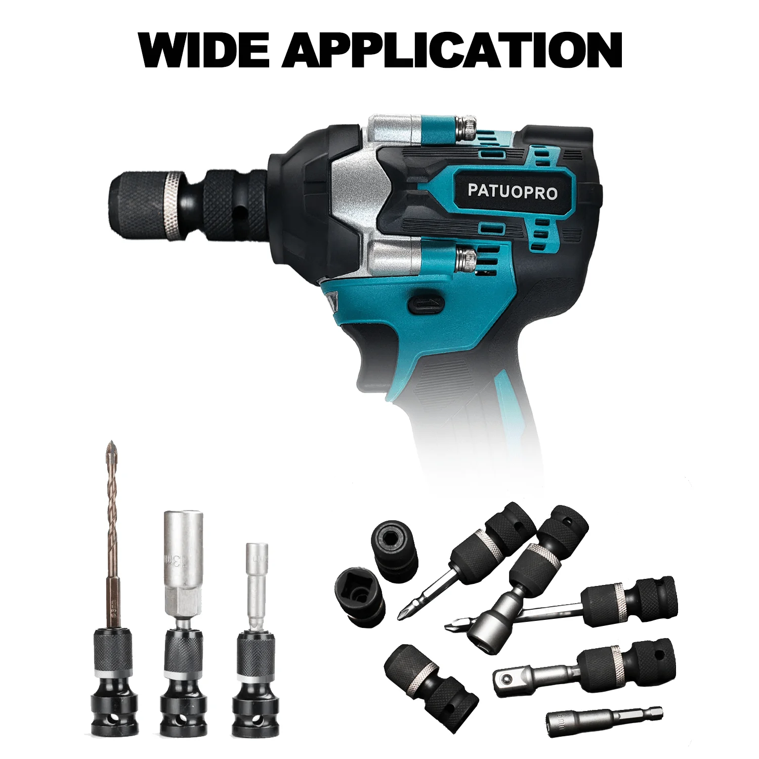 1/2 Inci Persegi Ke 1/4 Inci Soket Hex Set Soket Kunci Impact Adaptor Spanner Drive Converter Alat Rilis Cepat