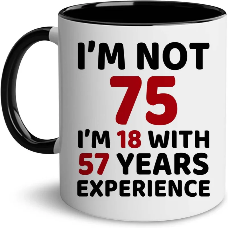 Mug 18 Years Old Tea Cup 40 Years Old 60 Years Old 80 Fashion Hot Selling Office Coffee Kawaii Cup