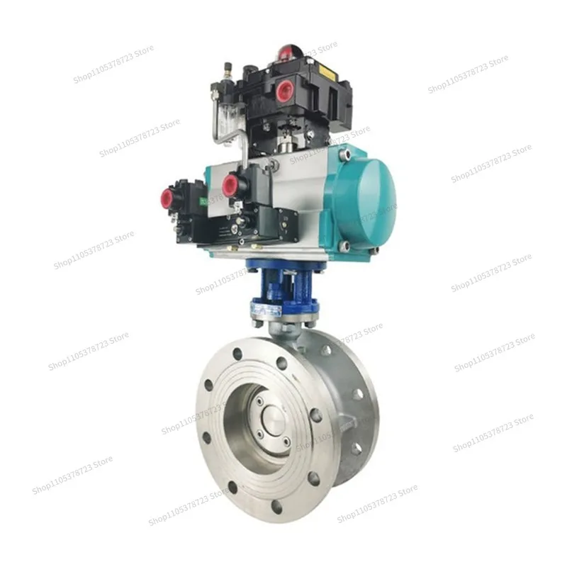 Pneumatic Hard Seal Triple Eccentric Flange Butterfly Valve D643H-16C Double Acting Single Acting, High Temperature Resistant