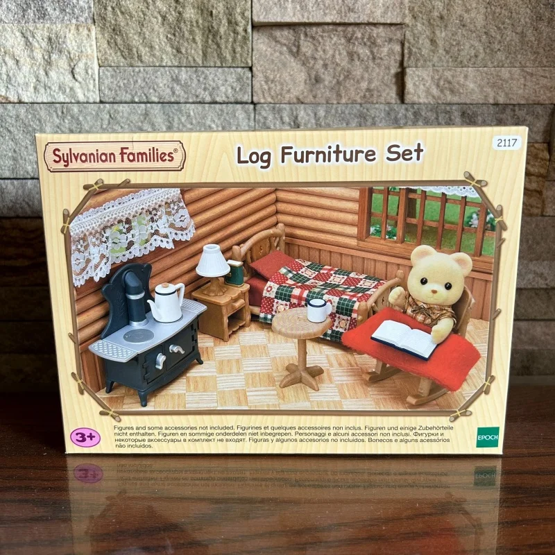 Sylvanian familles aveugle porte-clés figurines originales meubles en rondins enfants jouets pour filles jouet fille ternes coffrets cadeaux